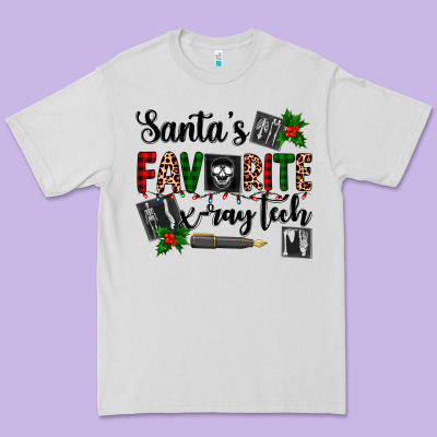 Santa's Favorite X Ray Tech Premium Tee Designed By Adodesignshop
