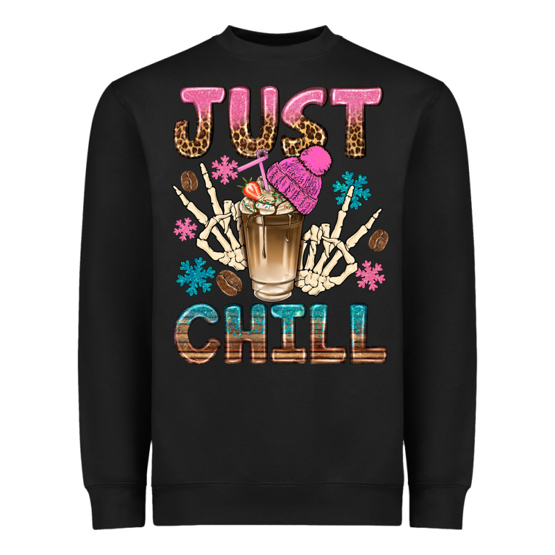 Just Chill With Coffee Bean Bbs Heavyweight Sweatshirt by BundleAndBundleShop | Teevron