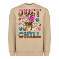 Mushroom just chill with coffee bean bbs Heavyweight Sweatshirt - BundleAndBundleShop