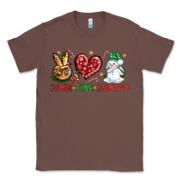 Chestnut peace love snowman Classic Tee - NancyCooperArtShop