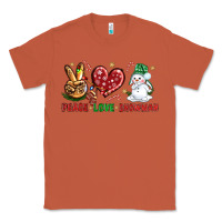Copper peace love snowman Classic Tee - NancyCooperArtShop