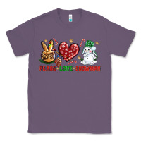 Lavender peace love snowman Classic Tee - NancyCooperArtShop