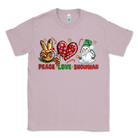 Lilac peace love snowman Classic Tee - NancyCooperArtShop