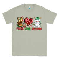 Matcha peace love snowman Classic Tee - NancyCooperArtShop