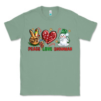 Sage peace love snowman Classic Tee - NancyCooperArtShop