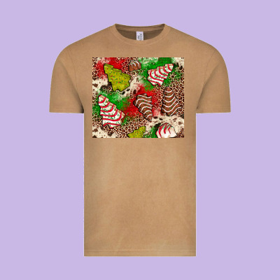 Little Debbie Tree Cakes Leopard Vintage Tee Designed By Jahusdesignshop