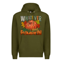 Army Green whatever spices your pumpkin Premium Hoodie - CowGirlArtShop