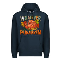 Navy whatever spices your pumpkin Premium Hoodie - CowGirlArtShop