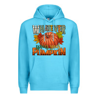 Ocean Blue whatever spices your pumpkin Premium Hoodie - CowGirlArtShop
