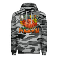 Slate Camo whatever spices your pumpkin Premium Hoodie - CowGirlArtShop