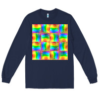 Navy Pride lgbtq flag and leopard with glitter seamless Long Sleeve Tee - BundleAndBundleShop