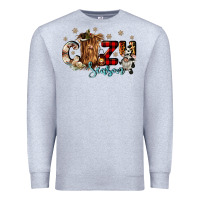 Heather Grey cozy season Premium Sweatshirt - CowGirlArtShop