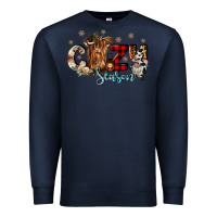 Navy cozy season Premium Sweatshirt - CowGirlArtShop