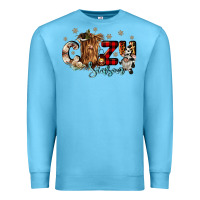Ocean Blue cozy season Premium Sweatshirt - CowGirlArtShop
