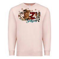 Pale Pink cozy season Premium Sweatshirt - CowGirlArtShop