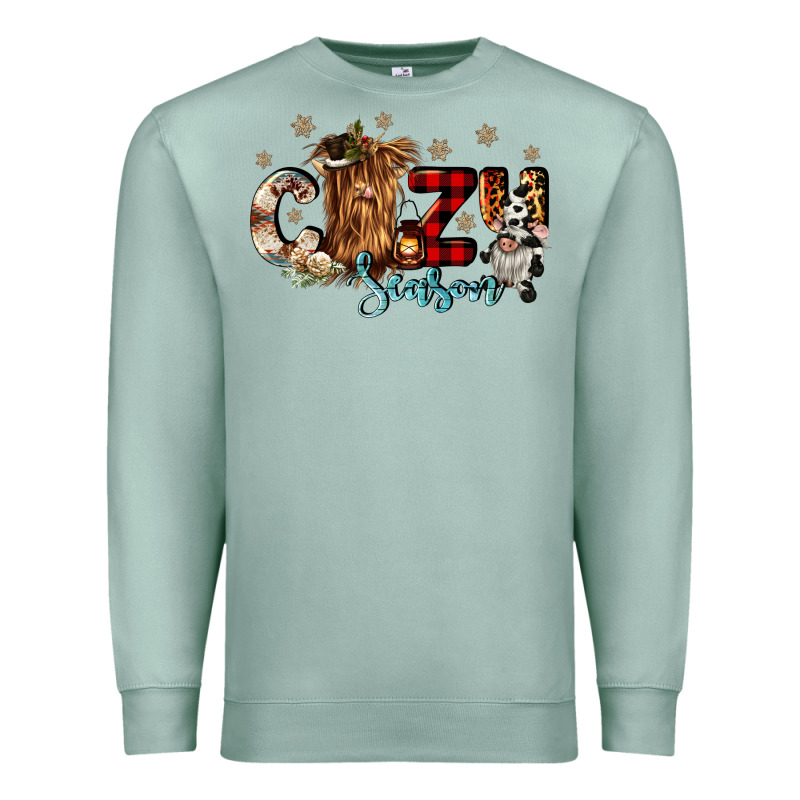 Cozy Season Premium Sweatshirt by CowGirlArtShop | Teevron