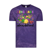 Cloud Purple king cake calories don't count Vintage Tee - MaliasSmallBusiness