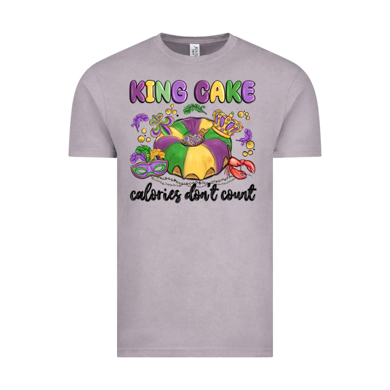King Cake Calories Don't Count Vintage Tee by MaliasSmallBusiness | Teevron