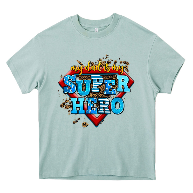 My Dad Is My Super Hero Heavy Core Tee by AdoDesignShop | Teevron