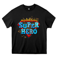 Black my dad is my super hero Heavy Core Tee - AdoDesignShop