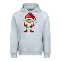 Heather Grey santa gnomes Urban Hoodie - FaDigitalArtStudio