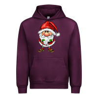 Mauve Wine santa gnomes Urban Hoodie - FaDigitalArtStudio