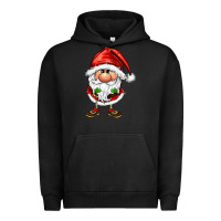 Pigment Black santa gnomes Urban Hoodie - FaDigitalArtStudio