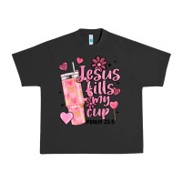 Pigment Black valentine jesus fills my cup Urban Heavy Tee - MaliasSmallBusiness