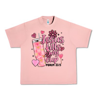 Salmon valentine jesus fills my cup Urban Heavy Tee - MaliasSmallBusiness