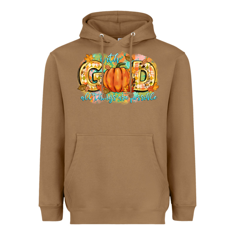 With God All Things Are Possible Heavyweight Hoodie by CowGirlArtShop | Teevron