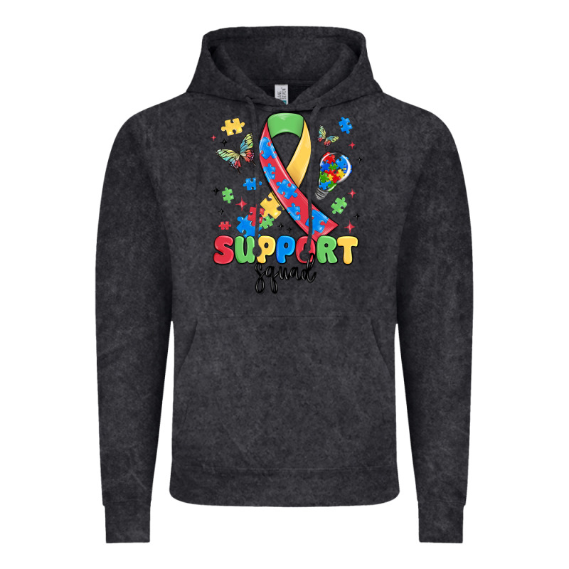 Support Squad Autism Vintage Hoodie by MaliasSmallBusiness | Teevron