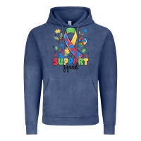 Vintage Denim support squad autism Vintage Hoodie - MaliasSmallBusiness