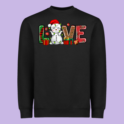 Love Snowman Bbs Heavyweight Sweatshirt Designed By Bundleandbundleshop