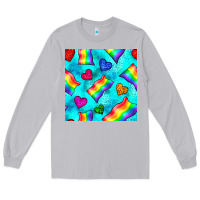 Moon Dust Pride lgbtq flags and leopard seamless pattern Long Sleeve Tee - BundleAndBundleShop