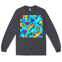 Smoke Pride lgbtq flags and leopard seamless pattern Long Sleeve Tee - BundleAndBundleShop