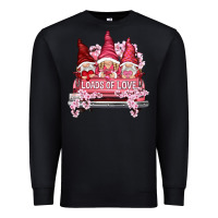 Black Loads of love with flowers Valentine's Day Premium Sweatshirt - HowdyJamesFarm
