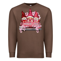 Chestnut Loads of love with flowers Valentine's Day Premium Sweatshirt - HowdyJamesFarm
