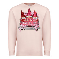Pale Pink Loads of love with flowers Valentine's Day Premium Sweatshirt - HowdyJamesFarm
