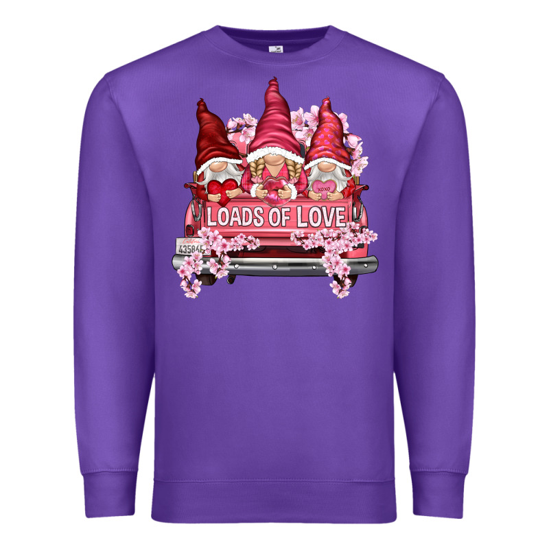 Loads Of Love With Flowers Valentine's Day Premium Sweatshirt by HowdyJamesFarm | Teevron