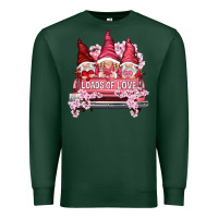 Sports Green Loads of love with flowers Valentine's Day Premium Sweatshirt - HowdyJamesFarm