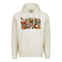 Oatmeal Heather my blood type is pumpkin spice Premium Hoodie - CowGirlArtShop