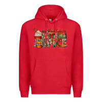 Red my blood type is pumpkin spice Premium Hoodie - CowGirlArtShop