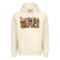 Sandshell my blood type is pumpkin spice Premium Hoodie - CowGirlArtShop