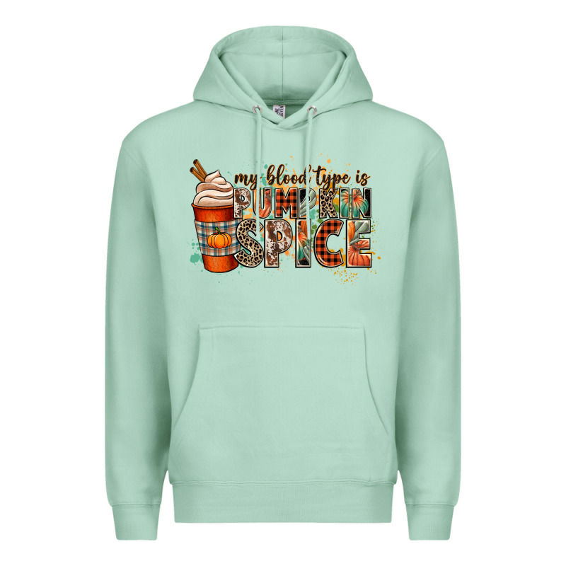 My Blood Type Is Pumpkin Spice Premium Hoodie by CowGirlArtShop | Teevron