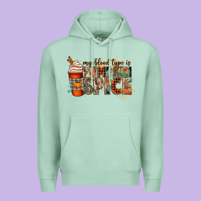 My Blood Type Is Pumpkin Spice Premium Hoodie Designed By Cowgirlartshop