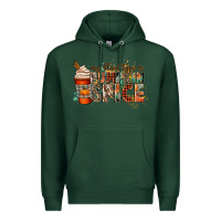Sports Green my blood type is pumpkin spice Premium Hoodie - CowGirlArtShop