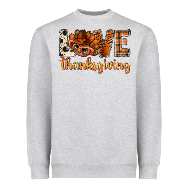 Love Thanksgiving With Turkey Bbs Heavyweight Sweatshirt by BundleAndBundleShop | Teevron