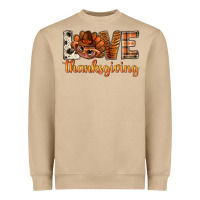 Mushroom love thanksgiving with turkey bbs Heavyweight Sweatshirt - BundleAndBundleShop