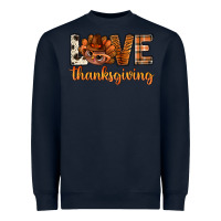 Navy love thanksgiving with turkey bbs Heavyweight Sweatshirt - BundleAndBundleShop