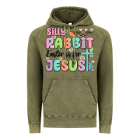 Vintage Olive silly rabbit easter is for jesus Vintage Hoodie - MaliasSmallBusiness